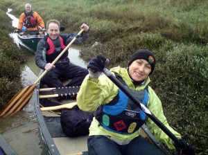 Happy canoeing, just before capsizing