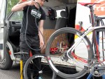 Daz, Pro race mechanic and Strada wheel builder