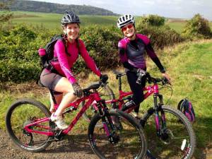 Two riders on Whyte T-130 SX