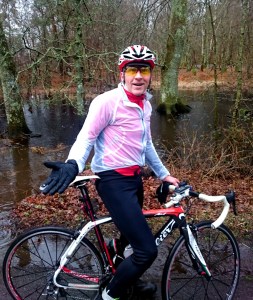 Wet ride on Greatham road